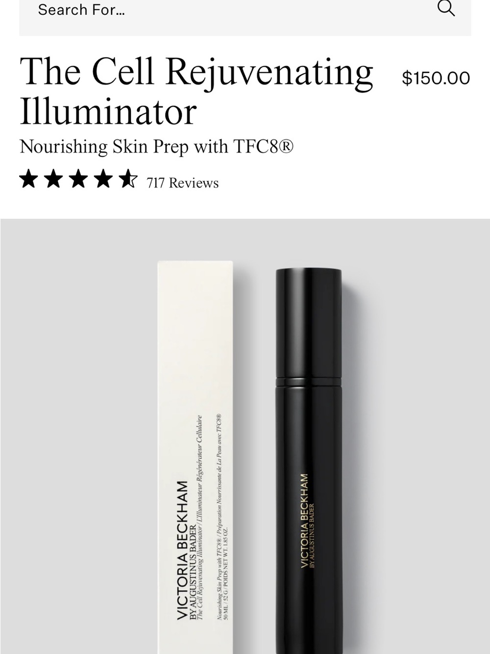VICTORIA BECKHAM. The Cell Rejuvenating Illuminator – Golden Brand New !